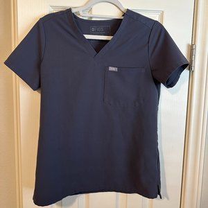 Women's Figs Charcoal XS Catarina One-Pocket Scrub Top